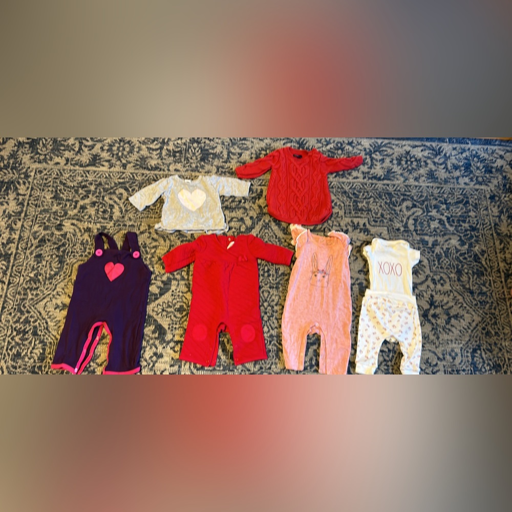 Baby Girl Valentines Outfits Bundle